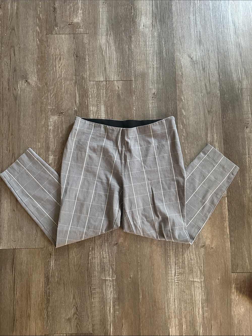 a new day Women's Gray Windowpane Pants